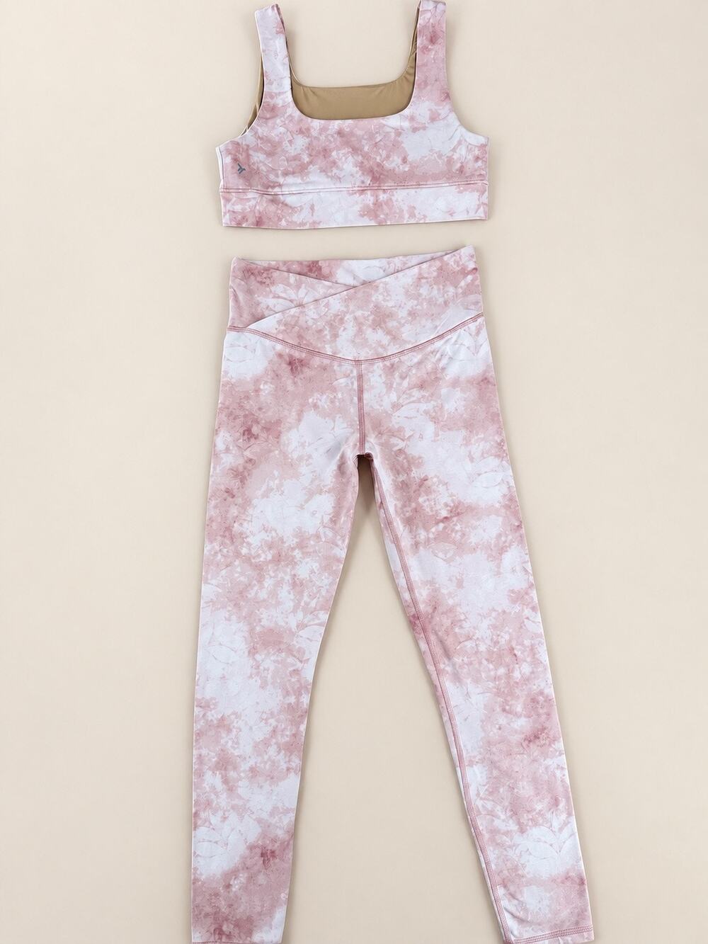 Old Navy Active PowerChill Tie-Dye Workout Set Size XL